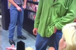 Blonde Gets Fucked in Video Store