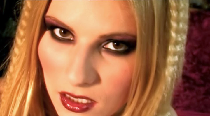 Sexy Blonde Demonic Chick